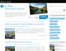 Tablet Screenshot of decouvrir.blog.tourisme-aveyron.com
